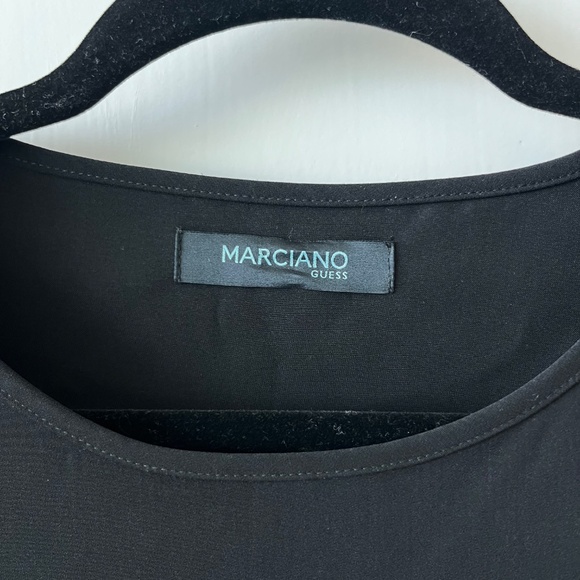 Marciano Elegant Black Chiffon Sleeve Blouse, Size 40 (US M) - Picture 3 of 8